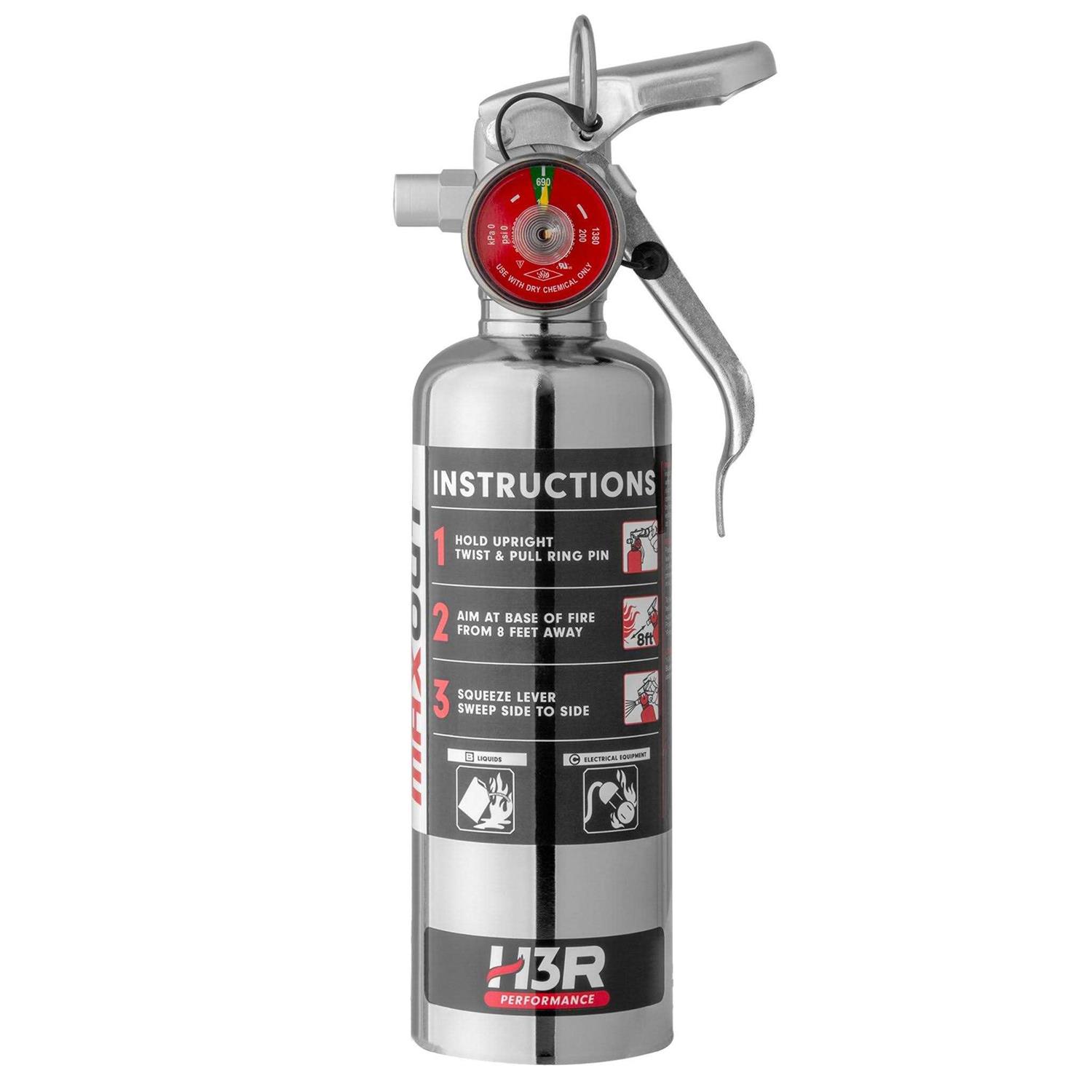 H3R Performance MaxOut Dry Chemical Fire Extinguisher MX100
