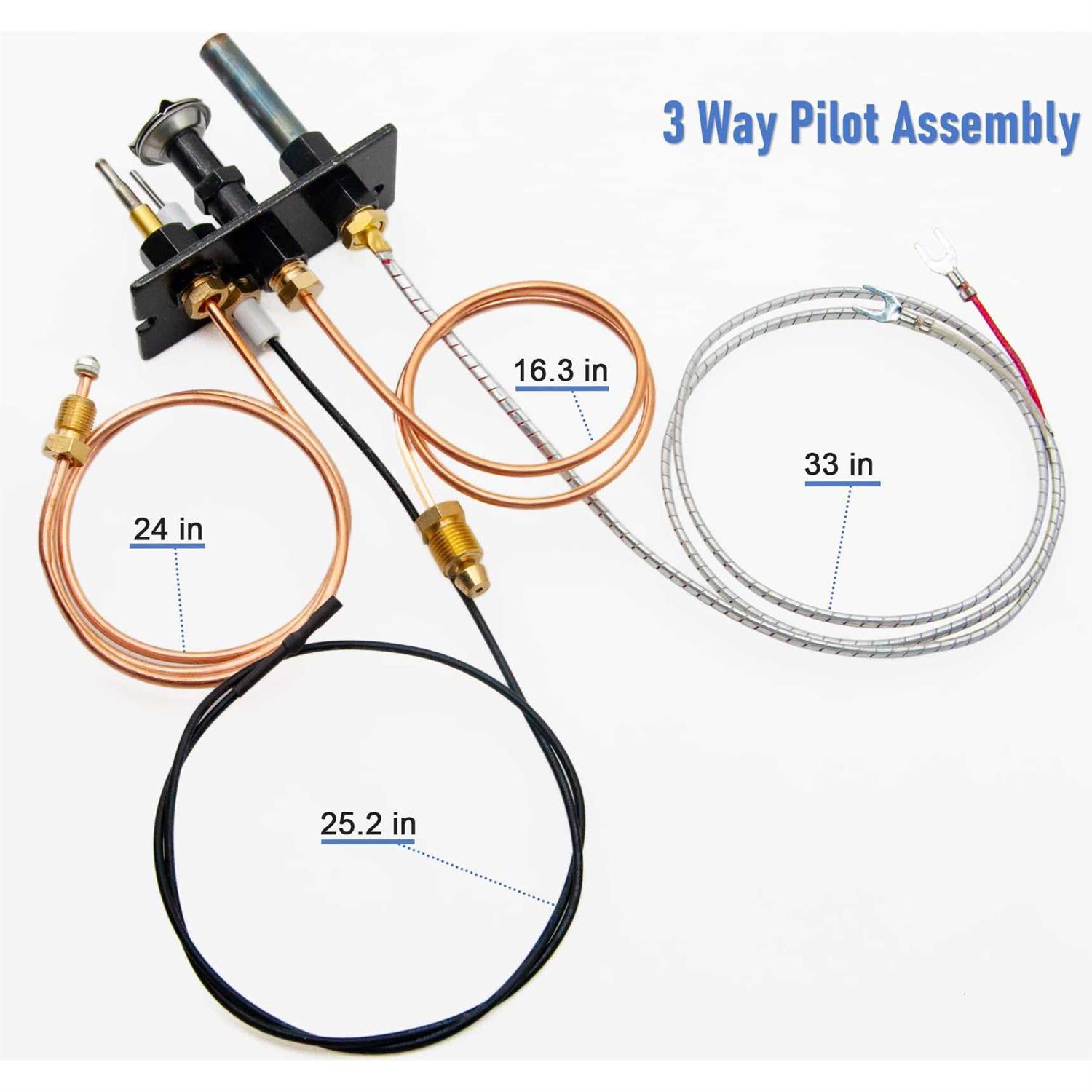 10002264 Propane and Natural Gas Pilot Assembly,lp Ng 3 Way Pilot Replacement Fo