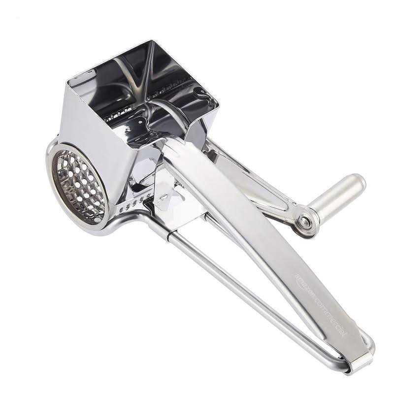 AmazonCommercial Stainless Steel Rotary Cheese Grater