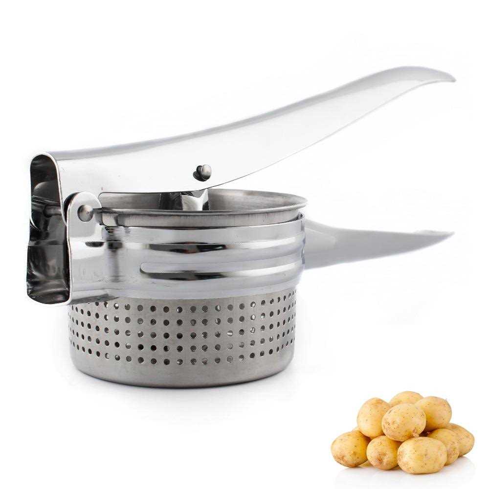 Potato Ricer Masher Heavy Duty Stainless Steel Press Mashed Potatoes Kitchen
