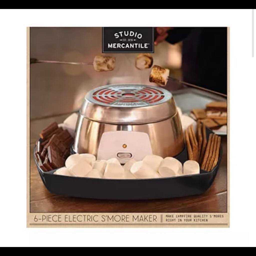 Studio Mercantile Electric Tabletop Smores Maker for Indoors Set
