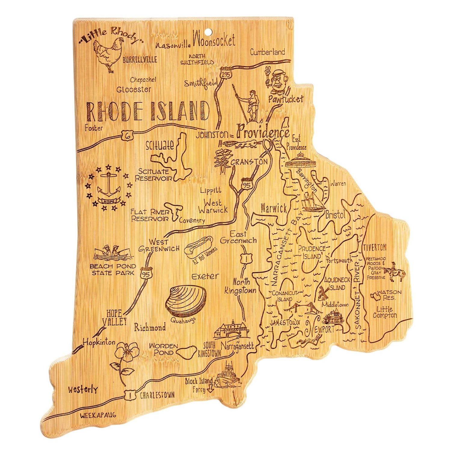 Totally Bamboo Michigan State Destination Serving and Cutting Board