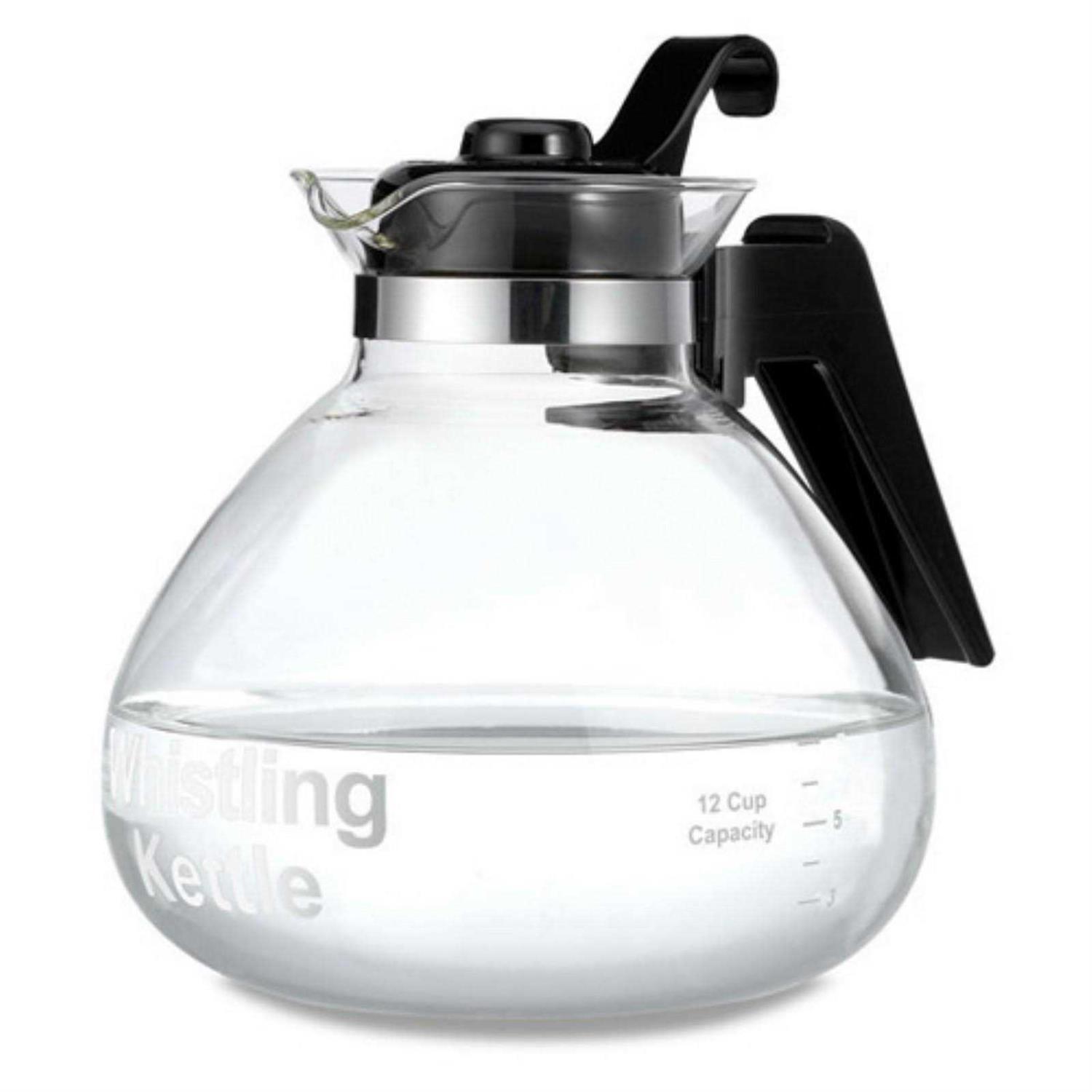 Medelco Glass Whistling Kettle