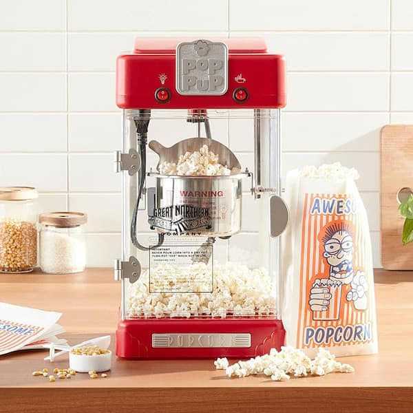 Great Northern Popcorn Machine Pop Pup Retro Style Popcorn Popper