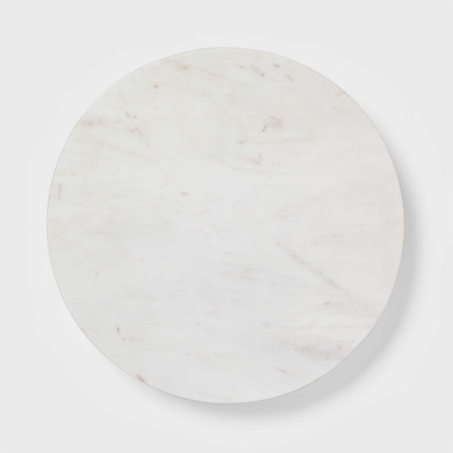 Threshold 14&” Marble Lazy Susan White