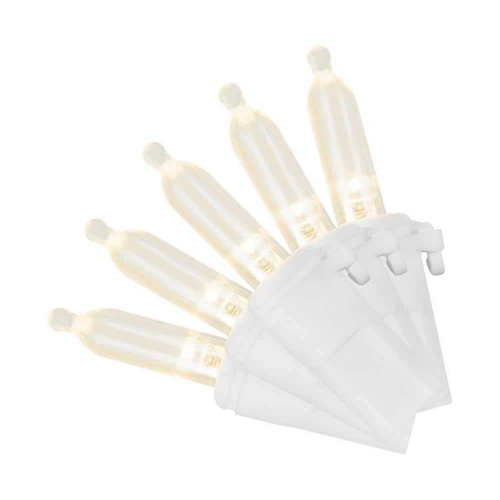 100L Warm White Mini LED White Wire Lights Home Accents Holiday