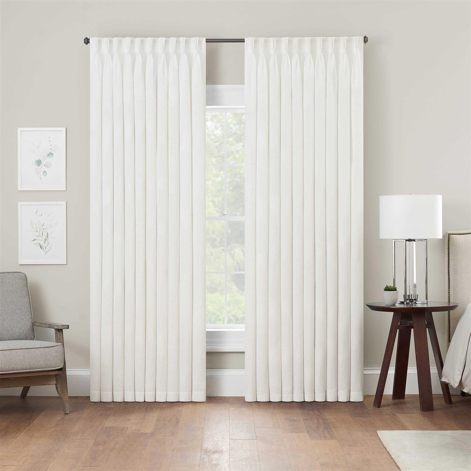 Waverly Serendipity Pinch Pleat Back Tab Light Filtering Curtain Panel