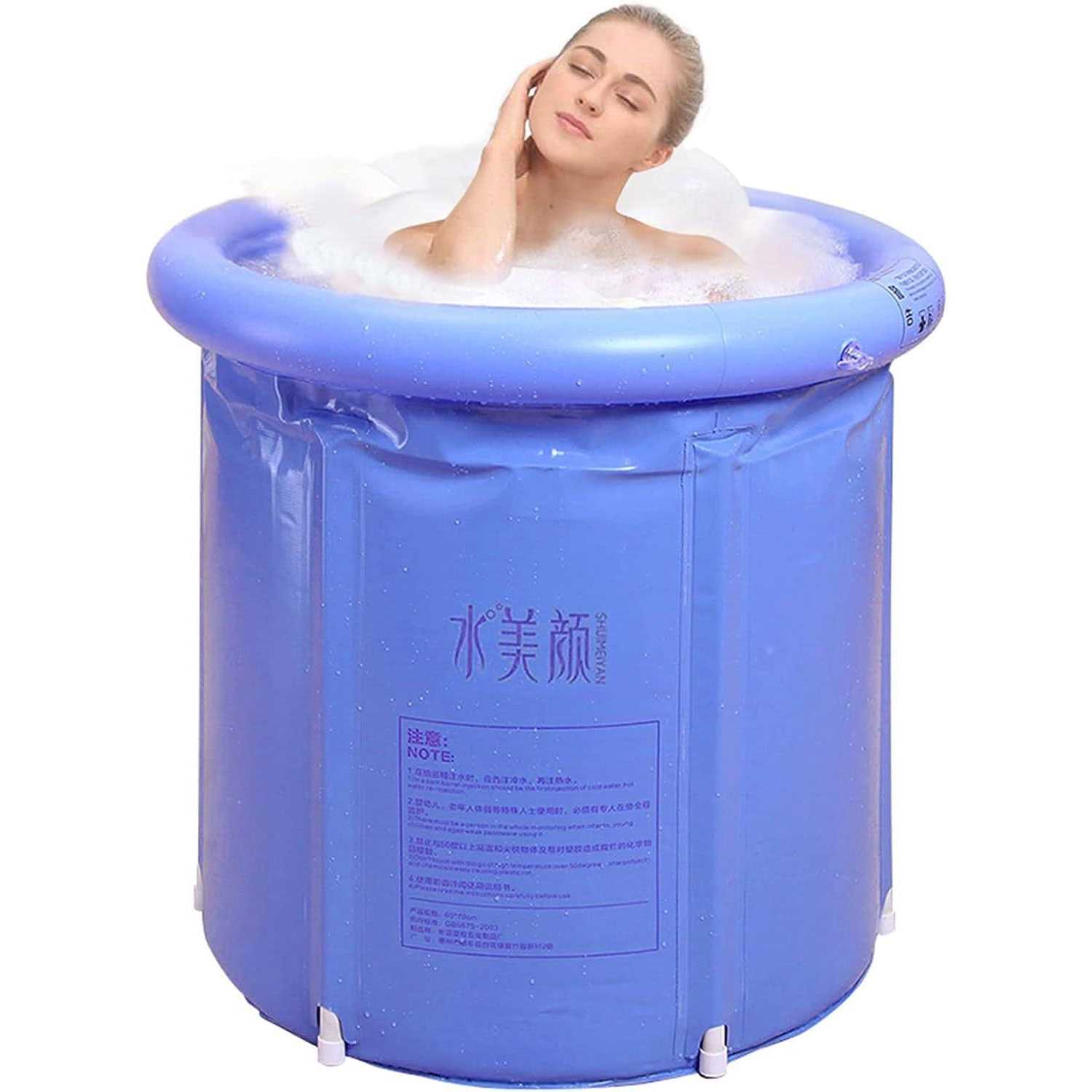 G Ganen Unisex Portable Foldable 3 Layer Pvc Spa Bathtub