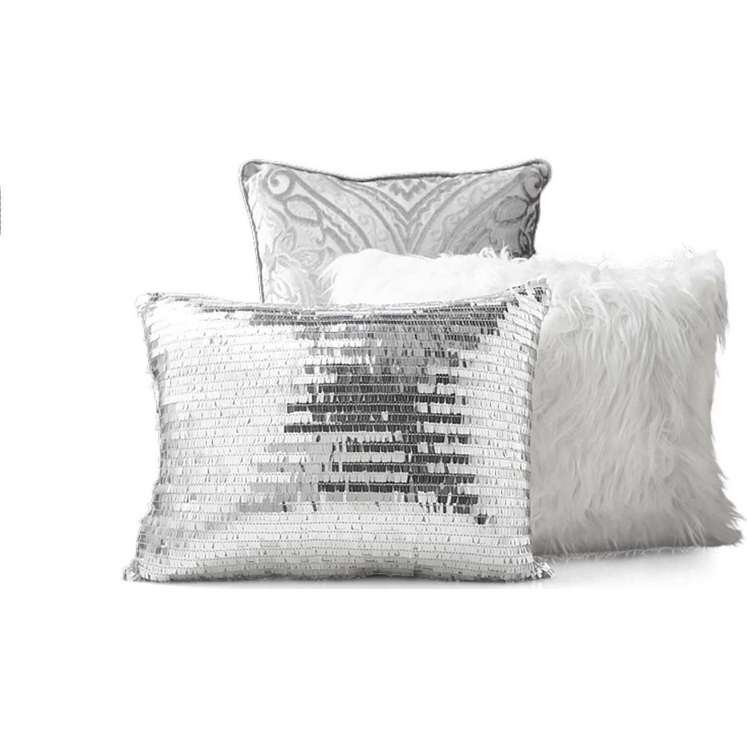 Mainstays Cougar Burnout Velvet Ogee 7-Piece Comforter Set