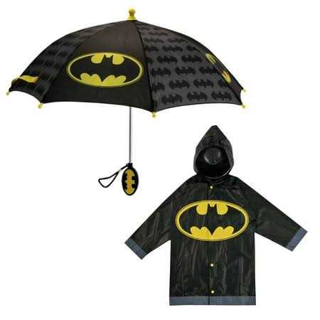 DC Comics Batman Boy’s Umbrella and Raincoat Set