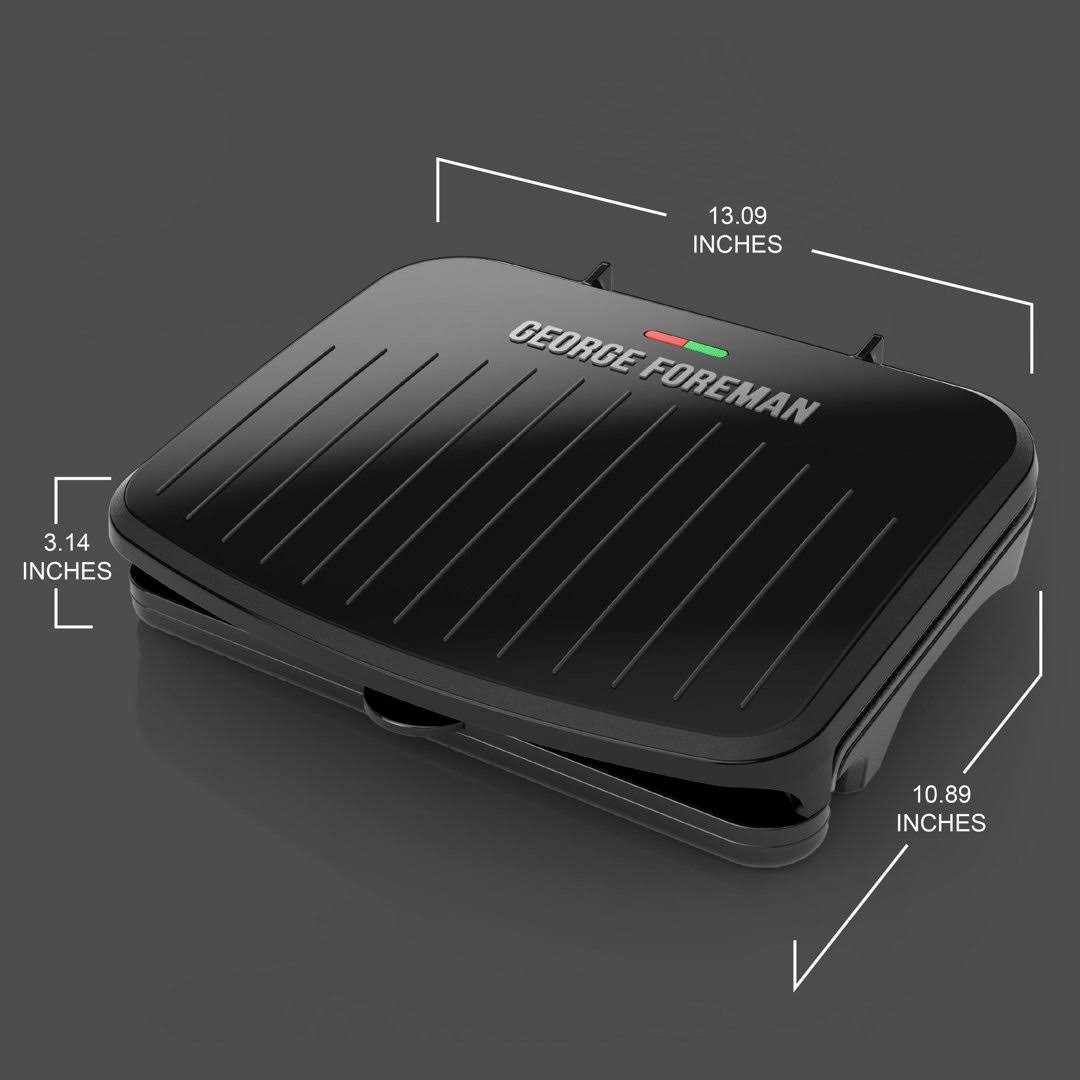 George Foreman 75 sq. in. Aluminum Nonstick Surface Grill & Panini Press GRS075B