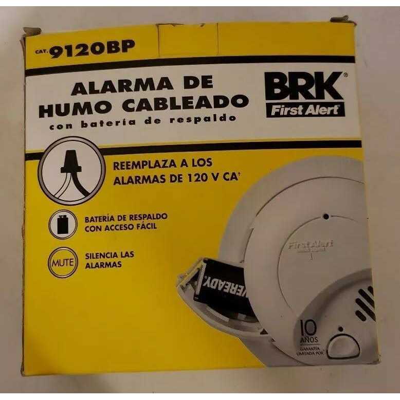 First Alert AC Hardwired 120-Volt Smoke Detector 9120BP