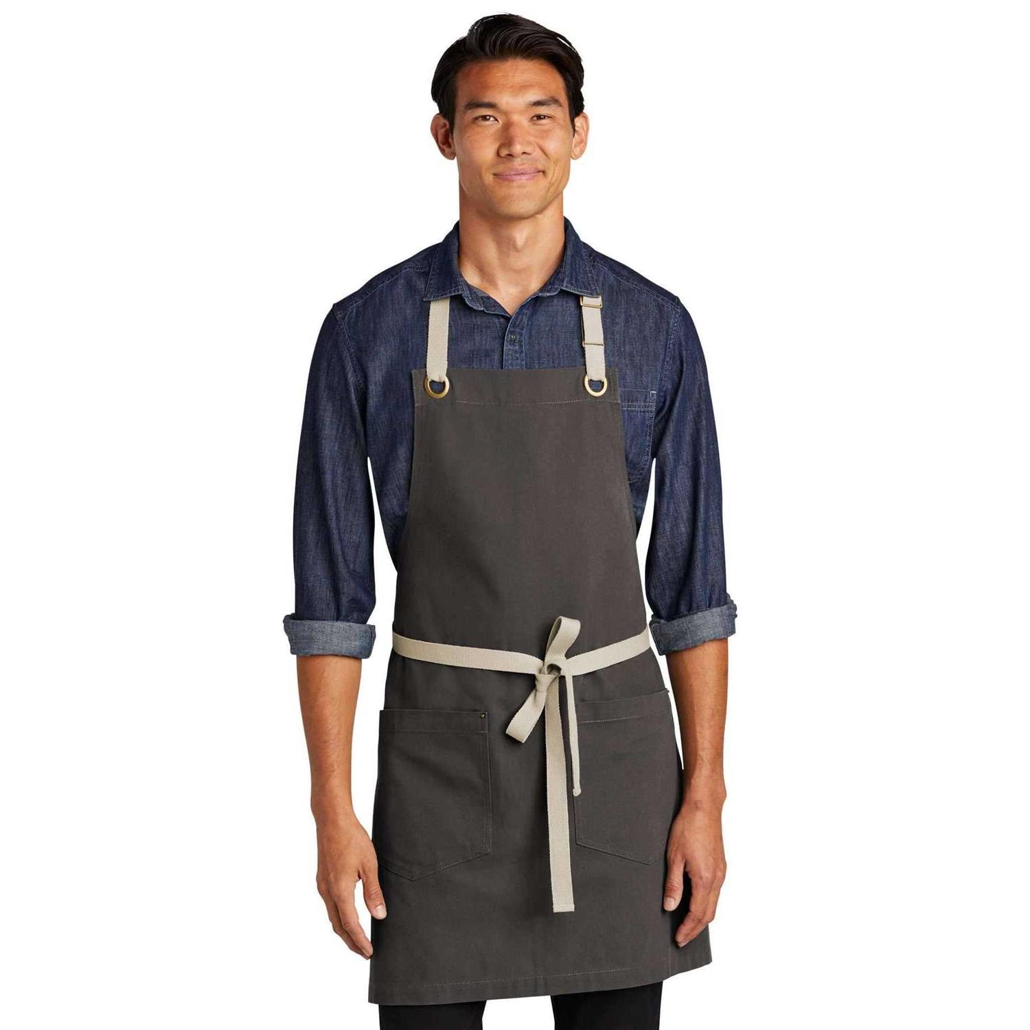 Port Authority A815 Canvas Full Length Two Pocket Apron