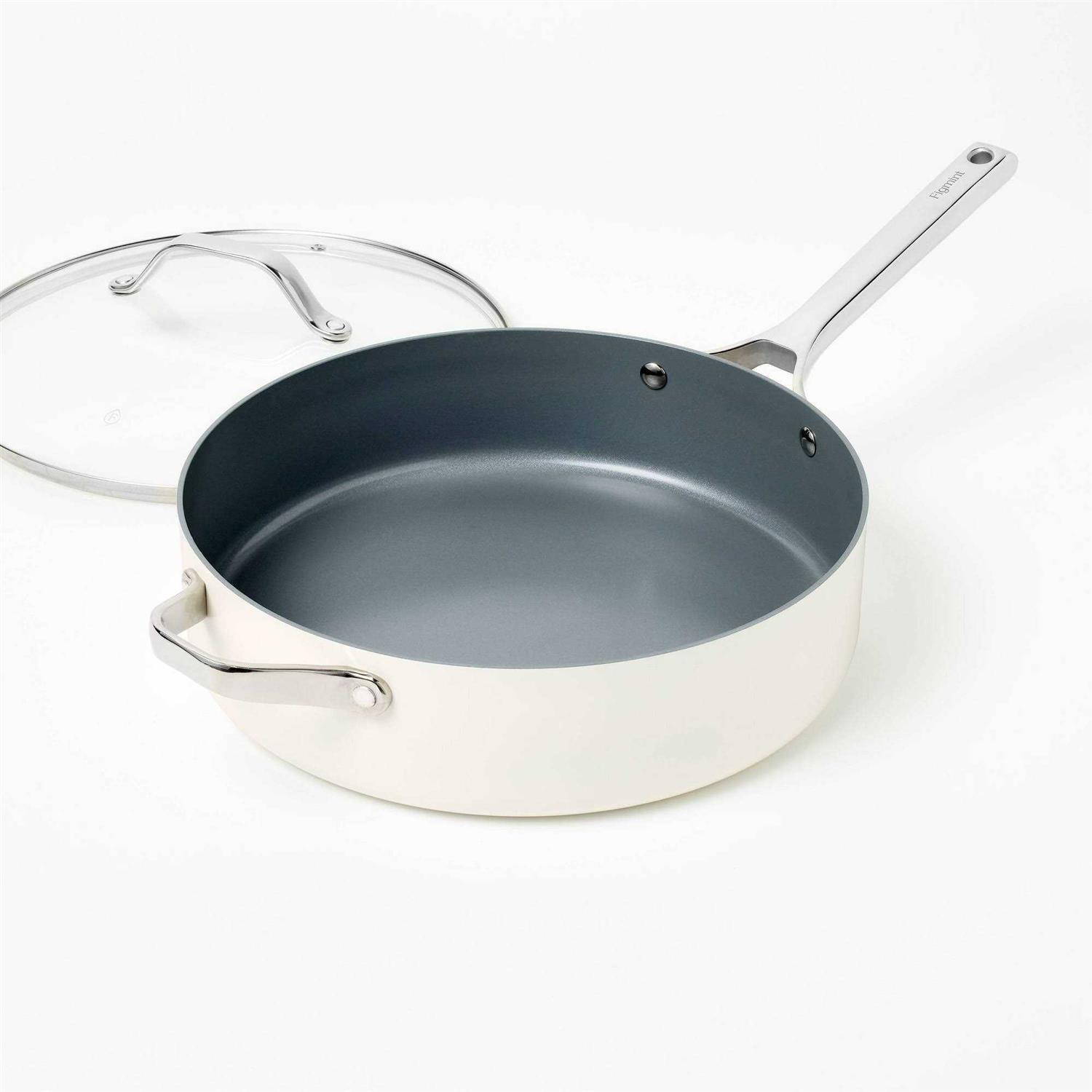 Figmint 5qt Nonstick Ceramic Coated Aluminum Saute Pan