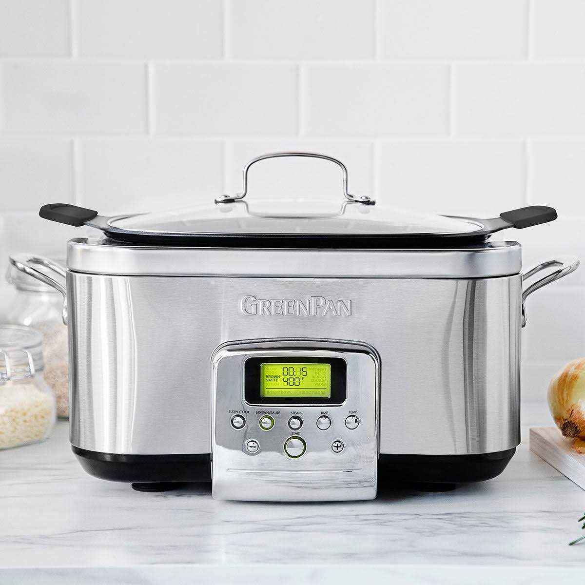 GreenPan Premiere Stainless-Steel Slow Cooker