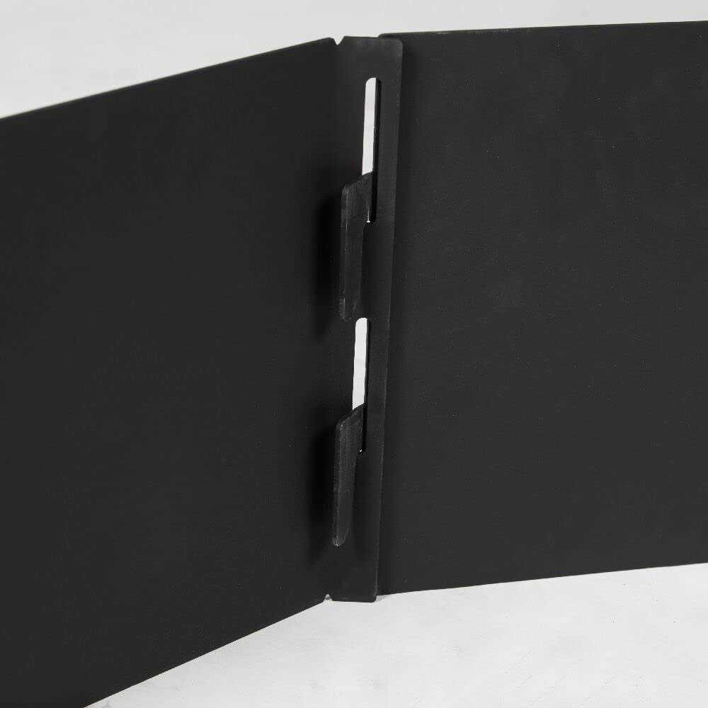 Titan Great Outdoors Heavy Steel Campfire Pit Ring Panels, Portable Collapsible design, Easy to Transport, Campfires and Bonfires