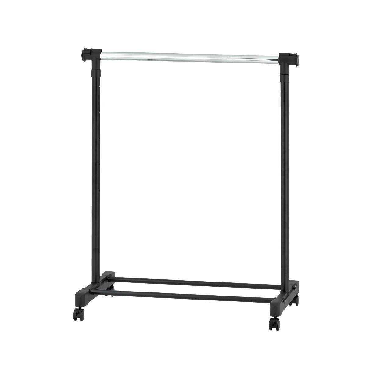 Room Essentials Adjustable Single Rod Garment Rack Black