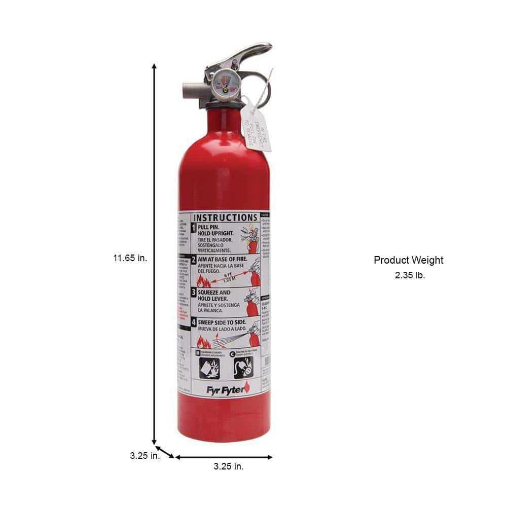 Kidde 5-B:C Rated Disposable Fire Extinguisher