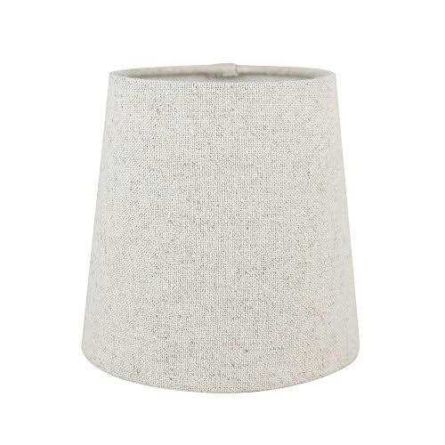 Meriville Set of 5 Linen Clip On Chandelier Lamp Shades