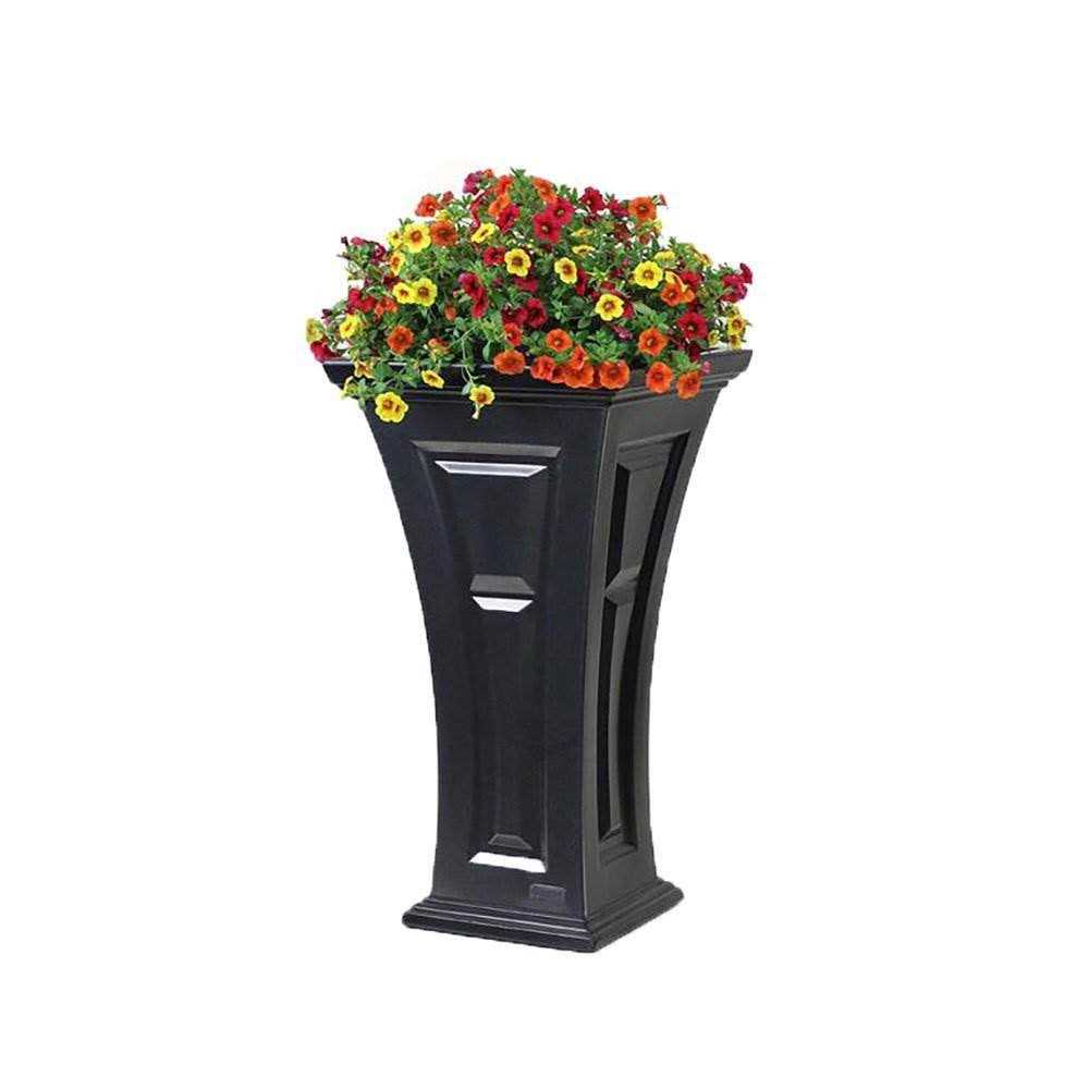 YIMBY Heritage Self Watering Tall Outdoor Garden Patio Planter Pot