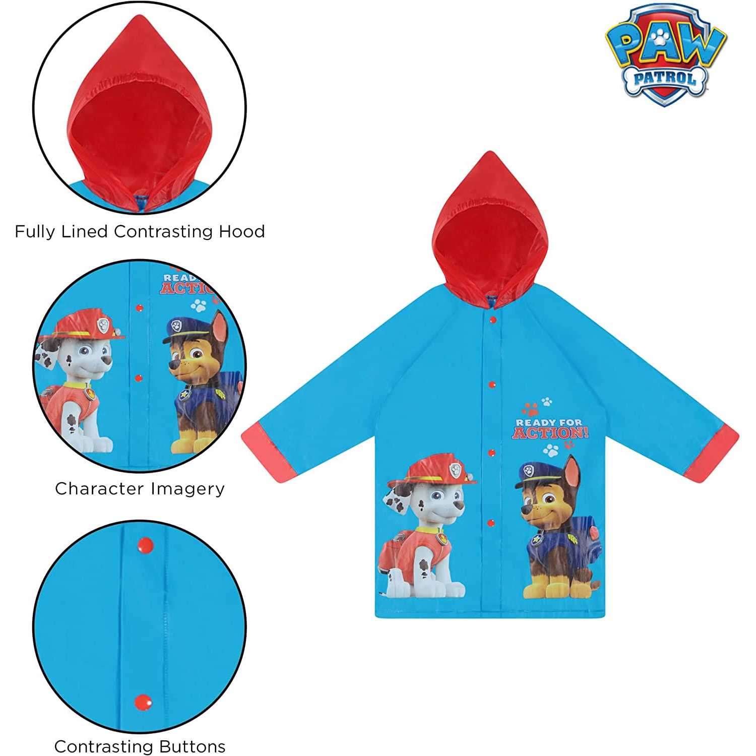 Nickelodeon Paw Patrol Raincoat and Umbrella Set Kids