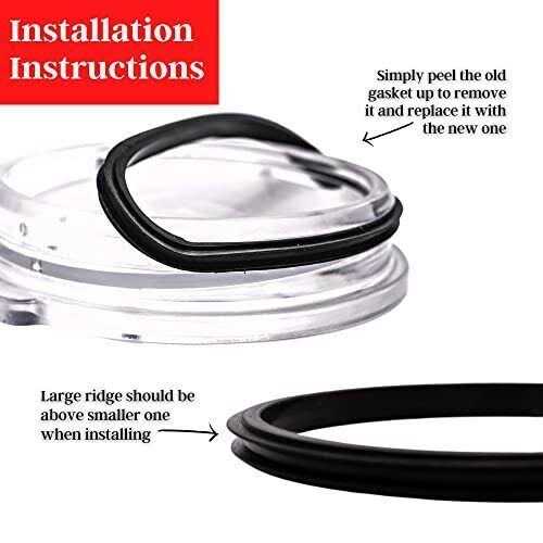 Replacement Rubber Gaskets Compatible With Yeti Lid Gasket-seals Fits 20 oz Insulated Stainless Steel Tumblers