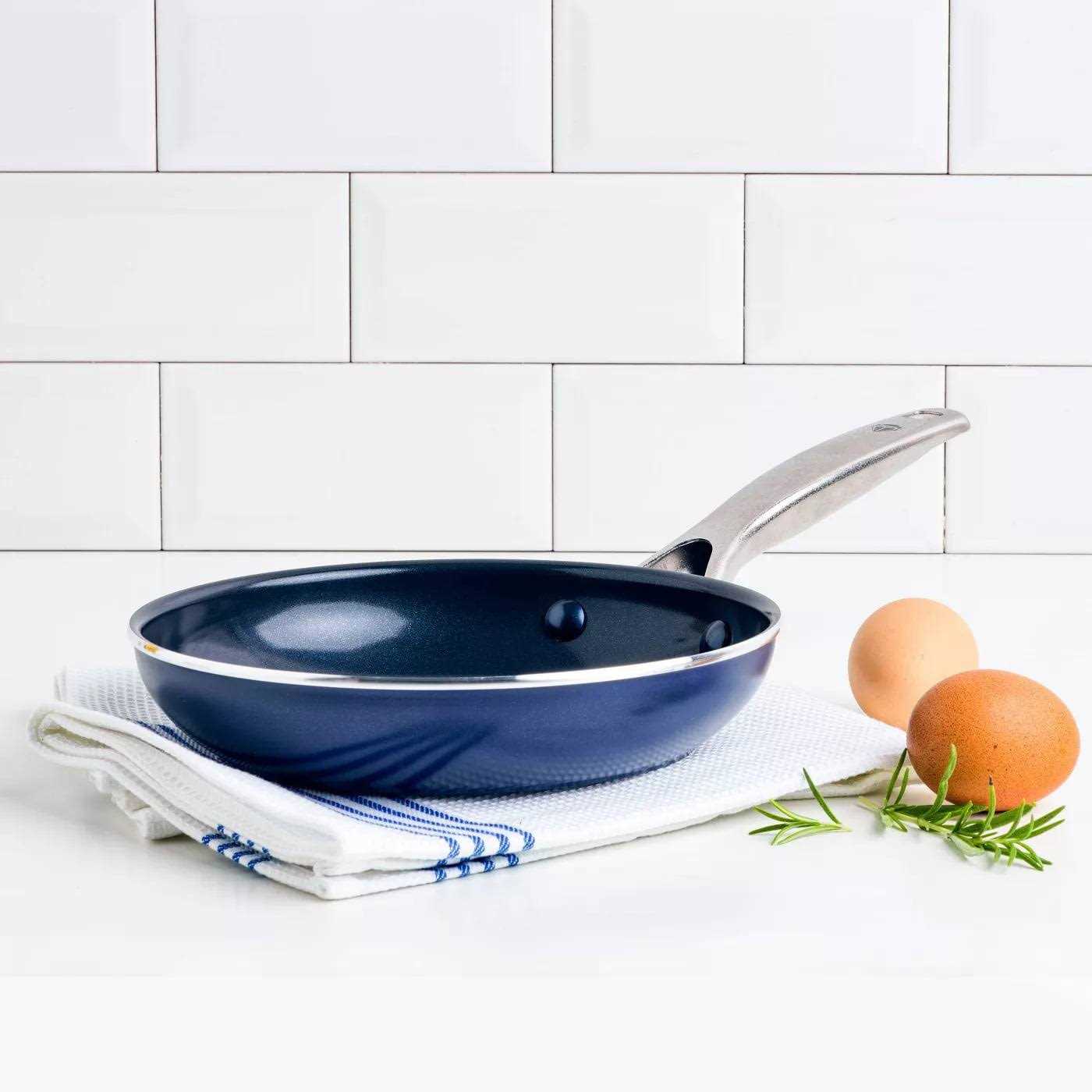 Blue Diamond 8 Ceramic Open Fry Pan