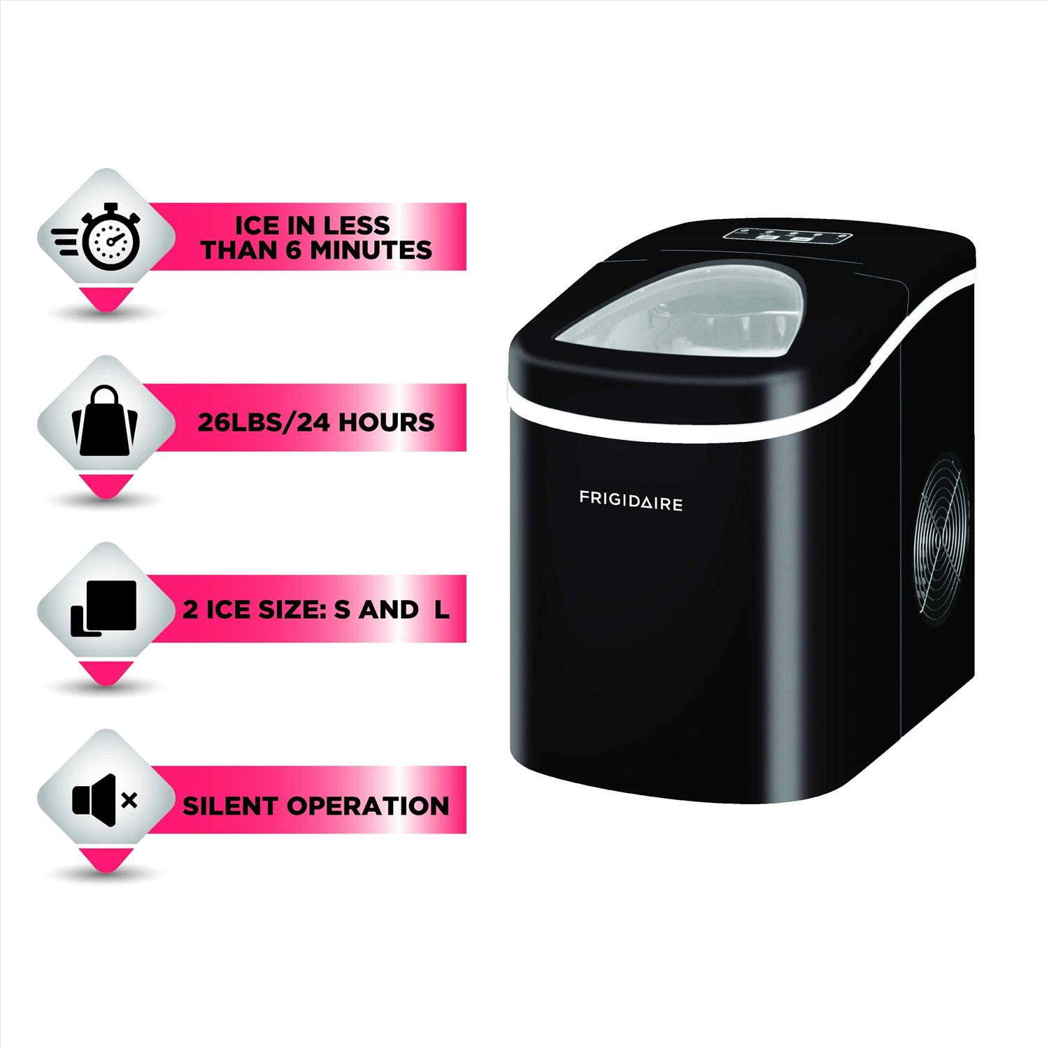 Frigidaire 26lb. Portable Countertop Ice Maker