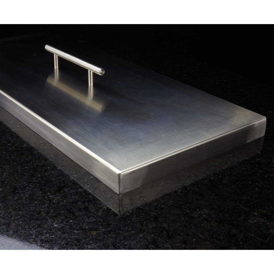 Celestial Fire Glass Celestial Fire Pit Cover Rectangular Burner Pan