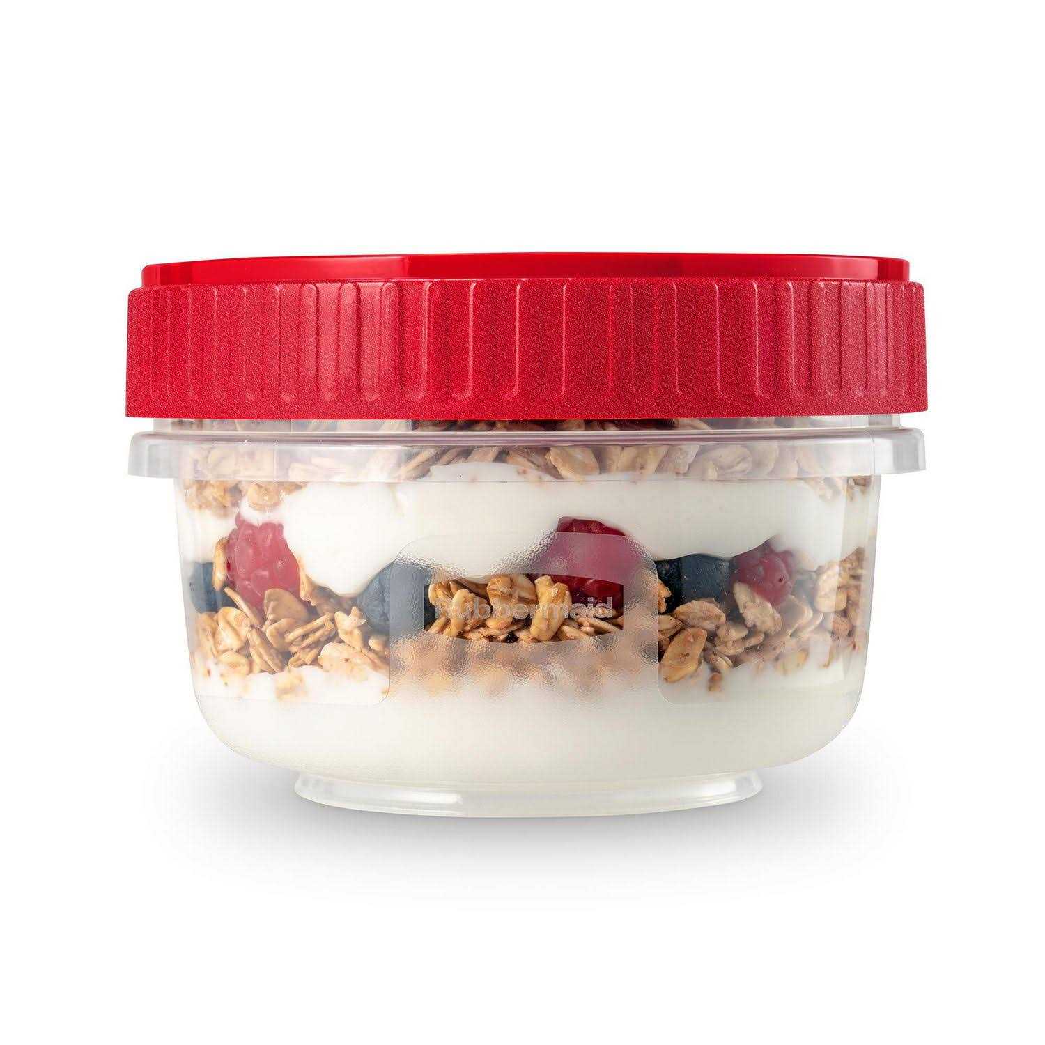 Rubbermaid TakeAlongs Twist & Seal 1.6-Cup Food Storage Containers