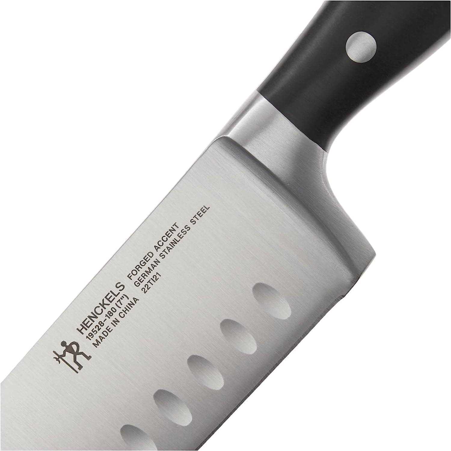 Henckels Forged Accent Hollow Edge Santoku Knife