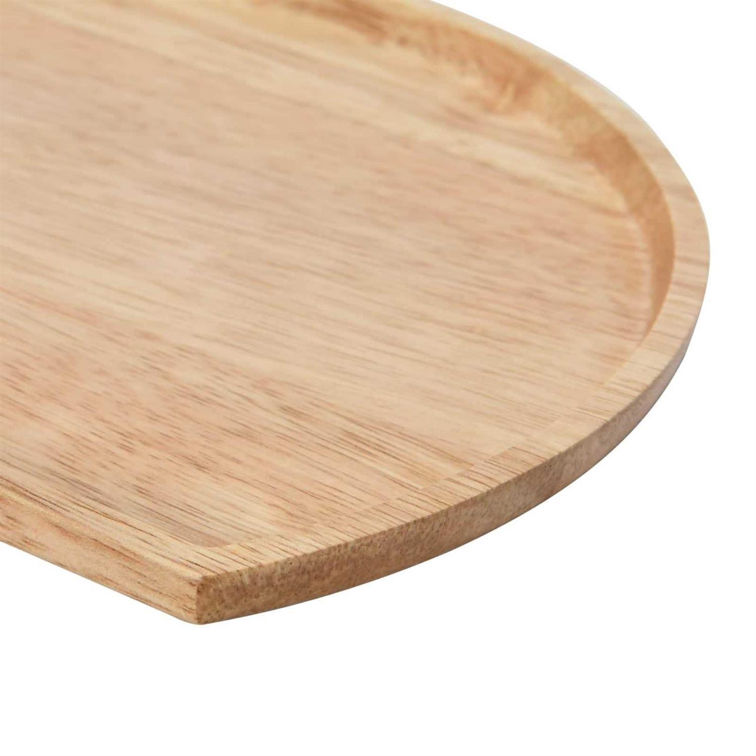 11 Natural Modern Wood Semi Circle Tray By Hello Honey