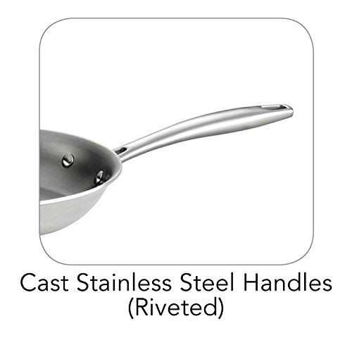 Tramontina Gourmet Stainless Steel Tri-Ply Clad Fry Pan