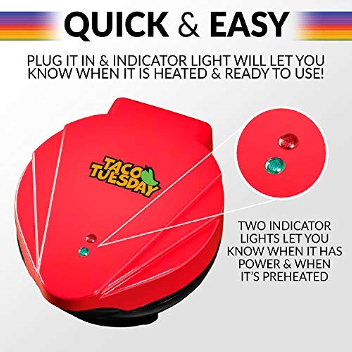 Taco Tuesday Baked Tortilla Bowl Maker TTTB1RD