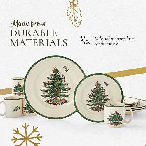Spode Christmas Tree Collection 16-Piece Dinnerware Set