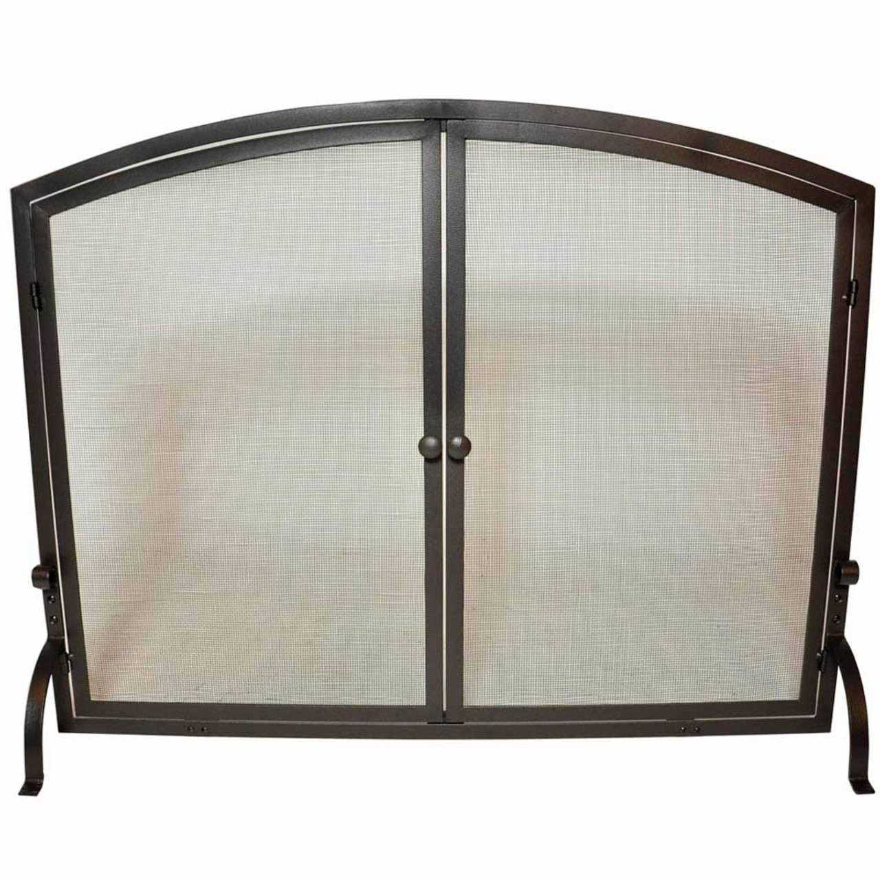 Uniflame Single Panel Olde World Iron Screen with Doors Large S-1142