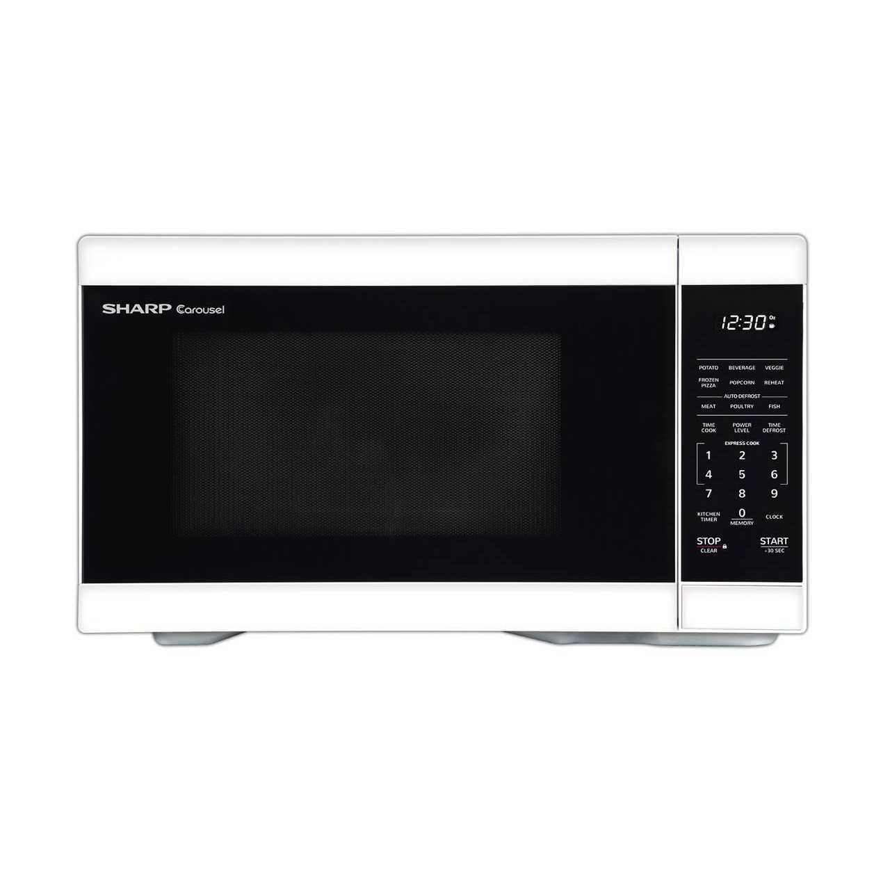 Sharp 1.1 cu. ft. White Countertop Microwave Oven