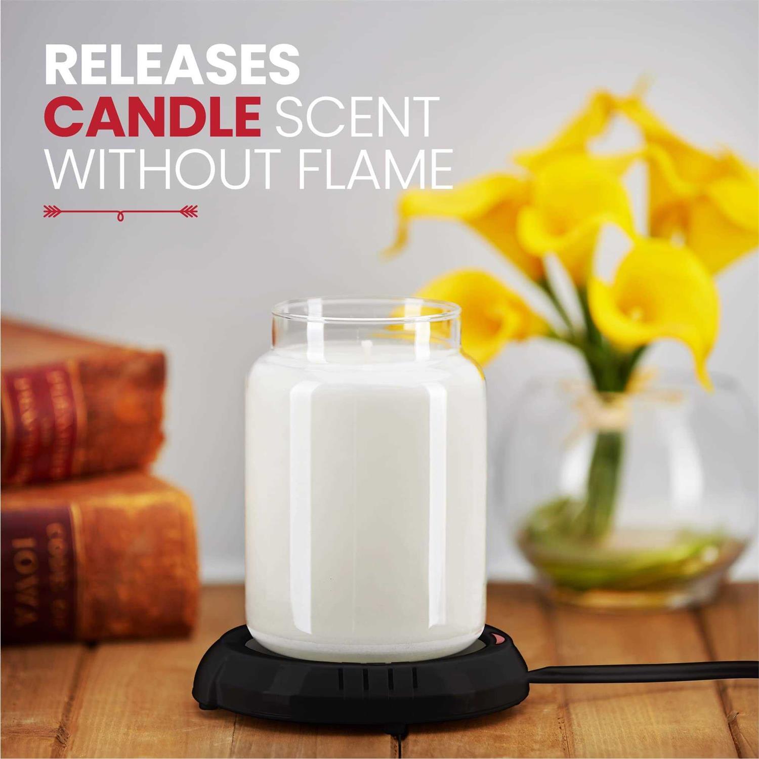Large Candle Warmer Plate Safely Releases Scents Without a Flame Used as Candle Jar Warmer