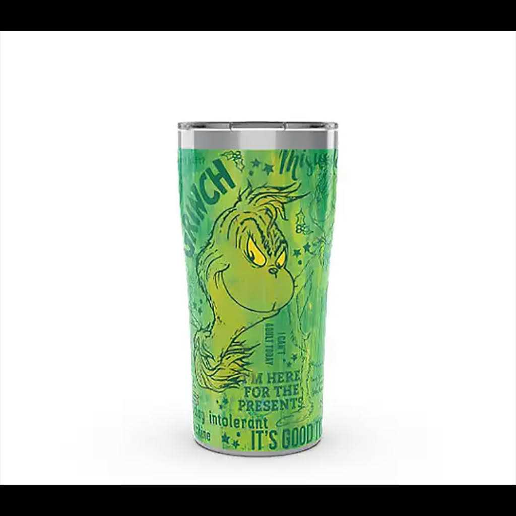 Tervis Triple Walled Dr. Seuss Grinch Green Christmas Insulated Tumbler Cup Keeps Drinks Cold & Hot