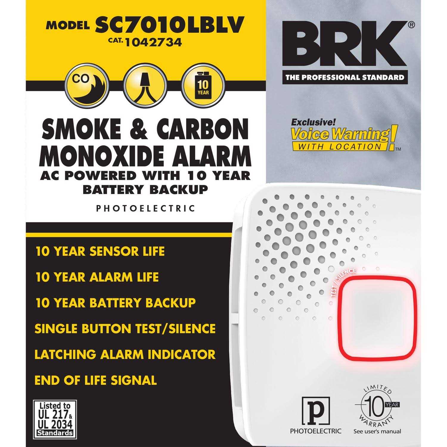 First Alert Hard-Wired Electrochemical/Photoelectric Smoke & Carbon Monoxide Detector