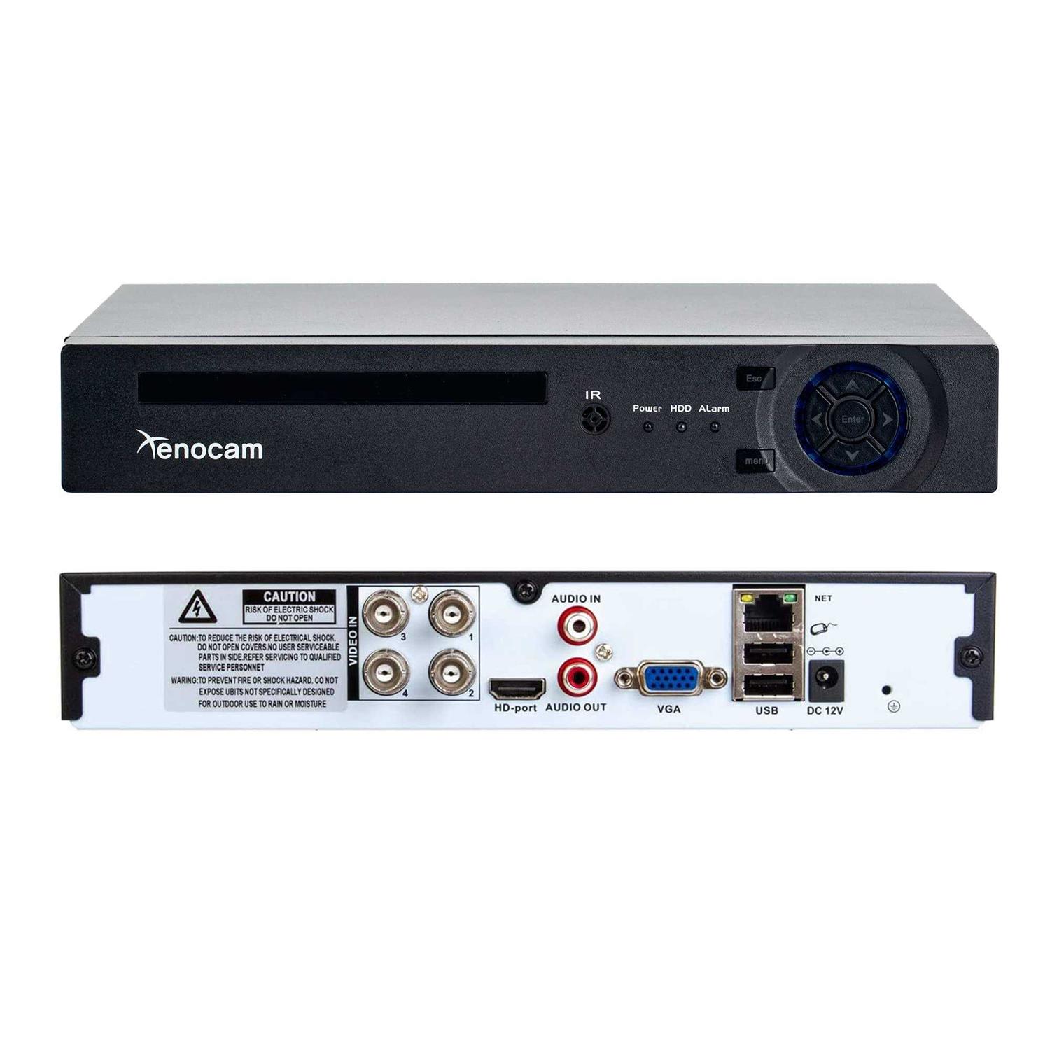 Xenocam 4CH 1080N Hybrid 5-in-1 AHD DVR Standalone DVR CCTV Surveillance Security System Video Recorder