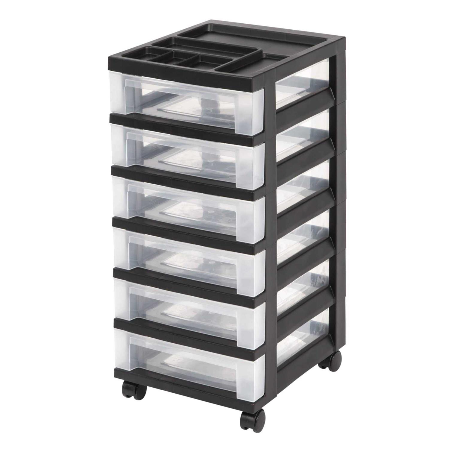 Office Depot Plastic 6-Drawer Storage Cart