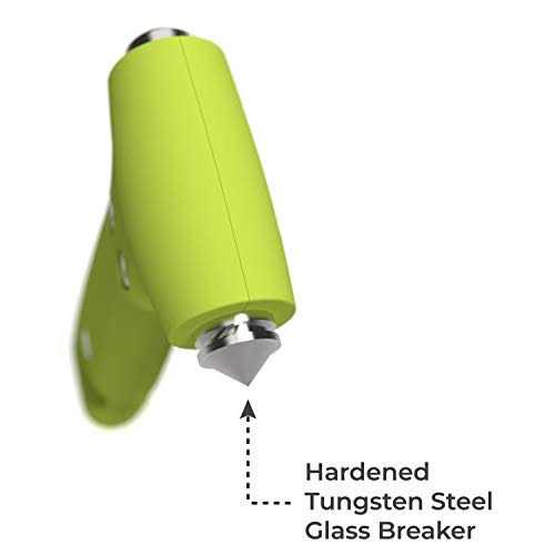 Swiss Safe 5-in-1 Car Safety Hammer, Emergency Escape Tool with Car Window Breaker and Seatbelt Cutter