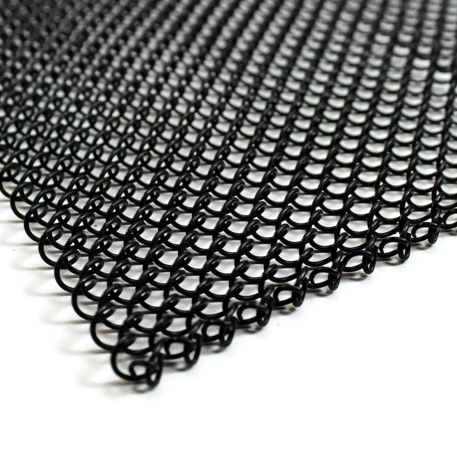 Midwest Hearth Fireplace Mesh Screen Curtain High. Two 24 Wide Panels. Made in USA