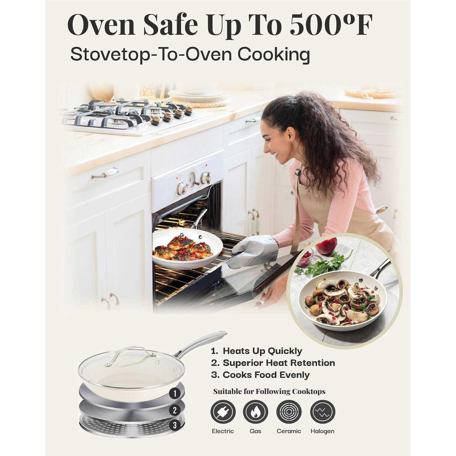 Gotham Steel Natural Collection 12-Piece Cookware Set