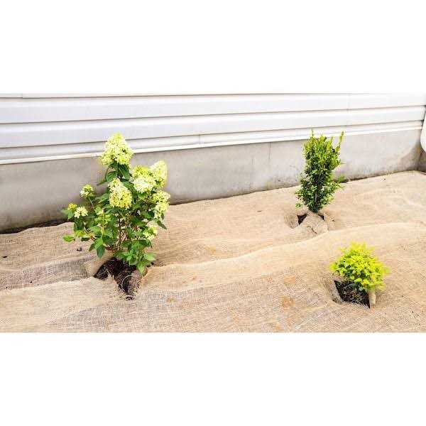 Vigoro 3 ft. x 24 ft. 100% Natural Burlap Landscape Fabric