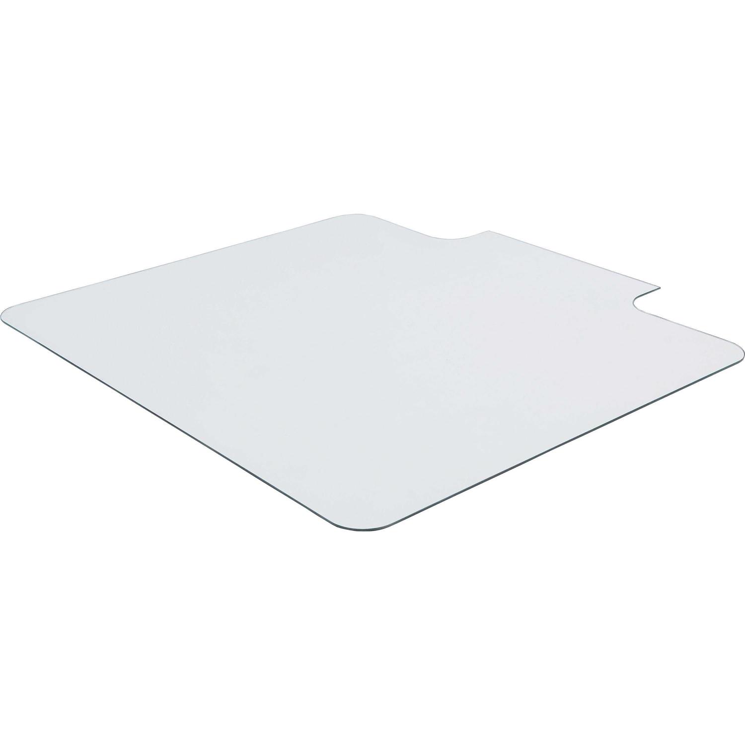 Lorell Glass Chairmat with Lip