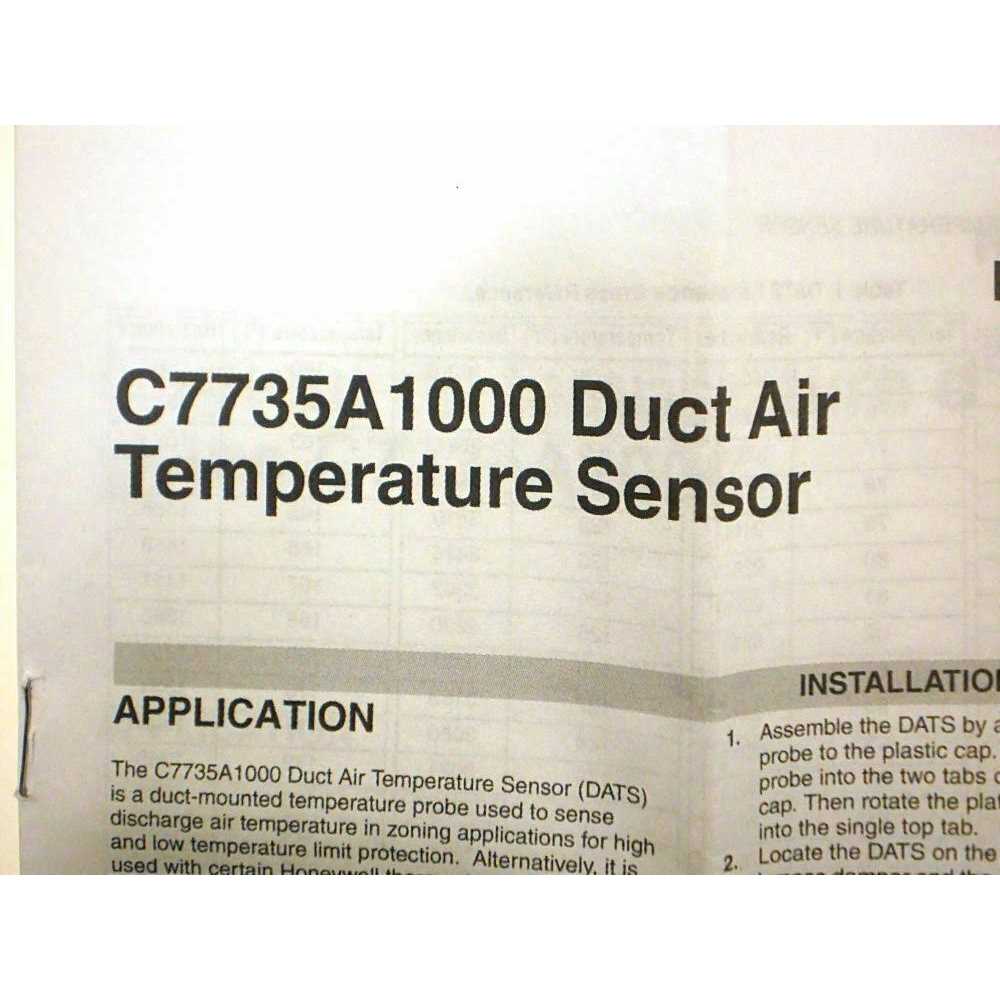 Honeywell C7735A1000 Discharge Air Temperature Sensor