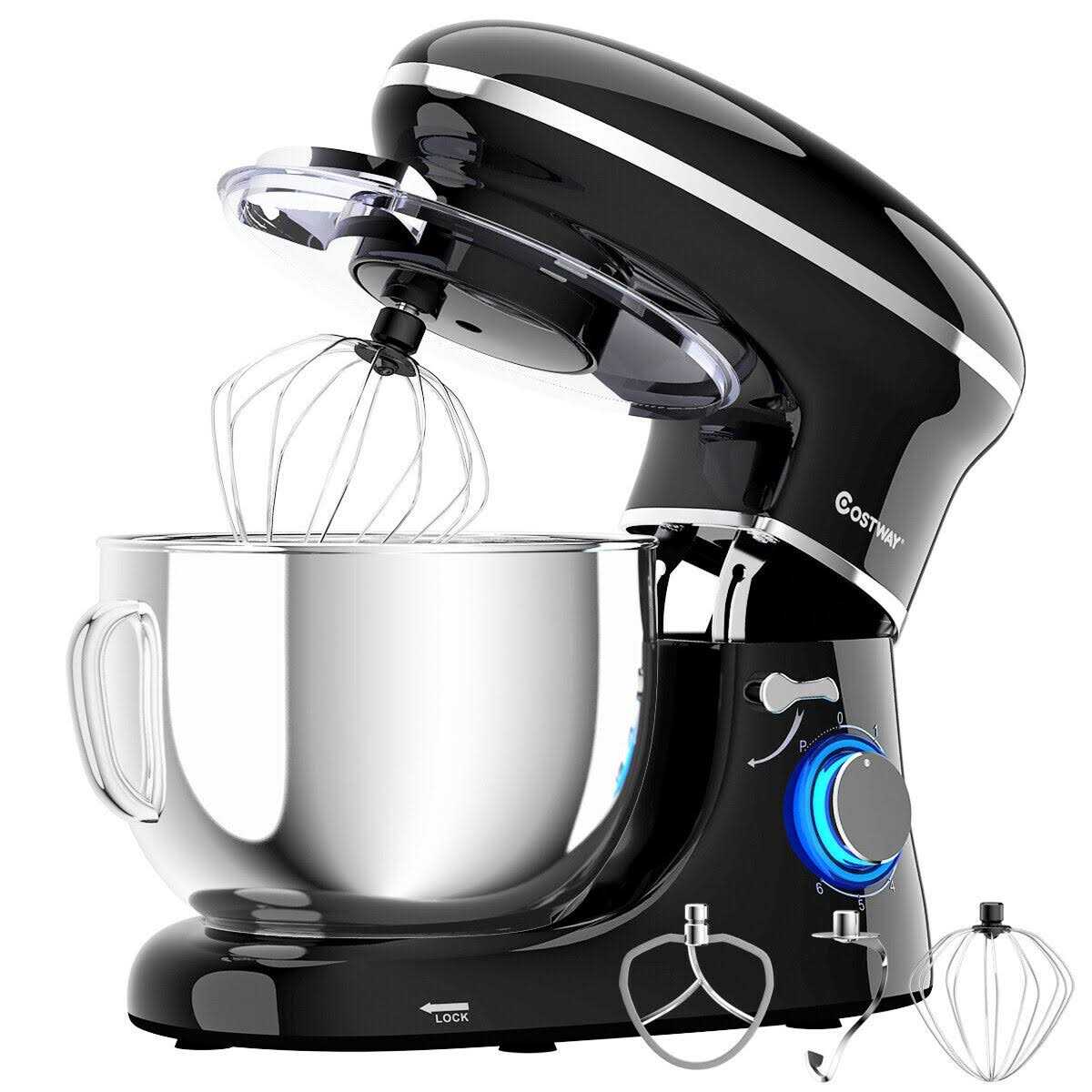 Costway Food Stand Mixer 6 Speed 660W Tilt-Head
