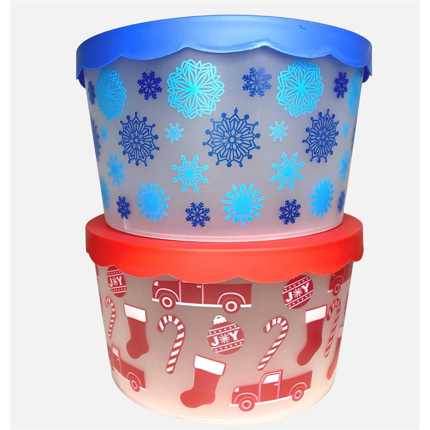 Hobby Lobby Holiday | Plastic Christmas Storage Container Nwt | Color: Red/White | Size: Os | Sonyaricklefs’s Closet